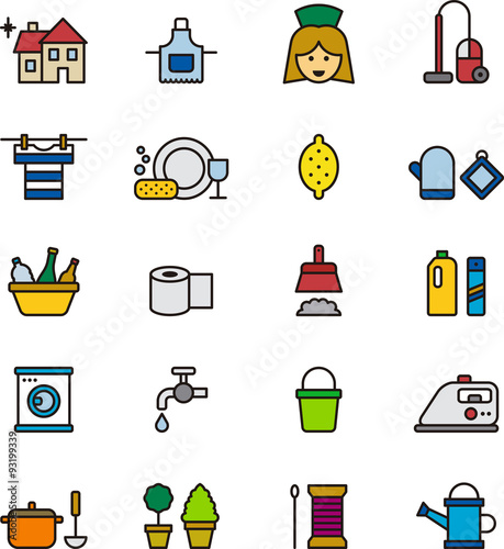 HOUSEKEEPING outline icons