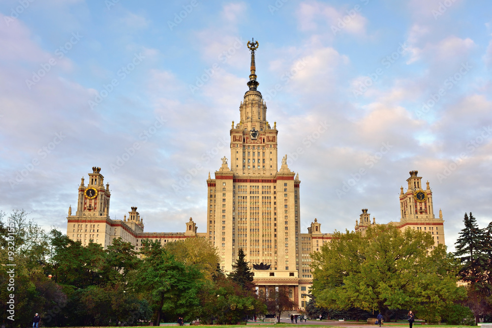 Main building of Moscow State University, Moscow, Russia Main building of Moscow State University, Moscow, Russia