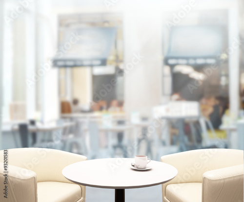 Table Top And Blur Interior Background