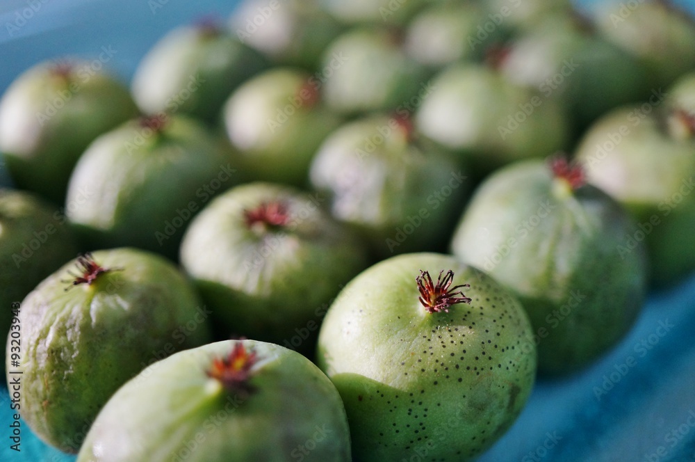 Green baby kiwi berries Green baby kiwi berries