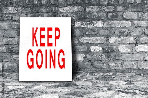 Foto Keep going sign