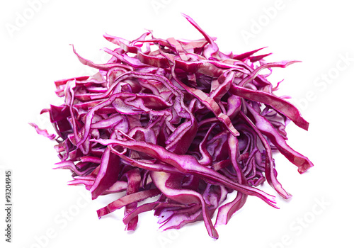 Red cabbage chopped