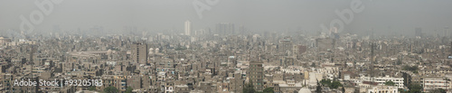 Veduta panoramica della città del Cairo in Egitto 
