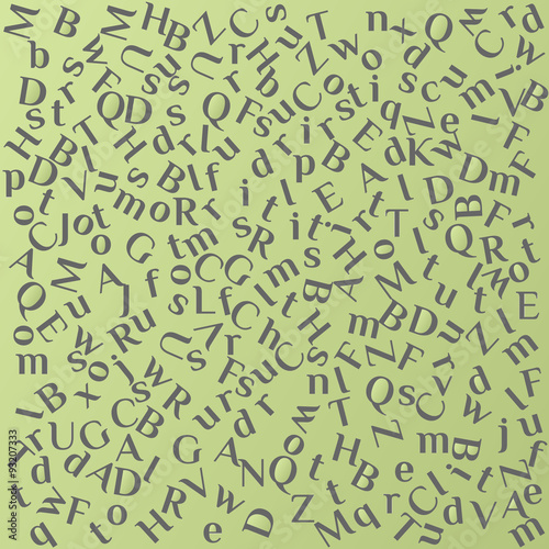 The background of latin letters