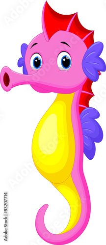 Cute seahorse cartoon