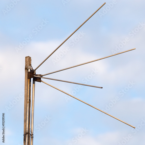 antenna on a background of blue sky photo