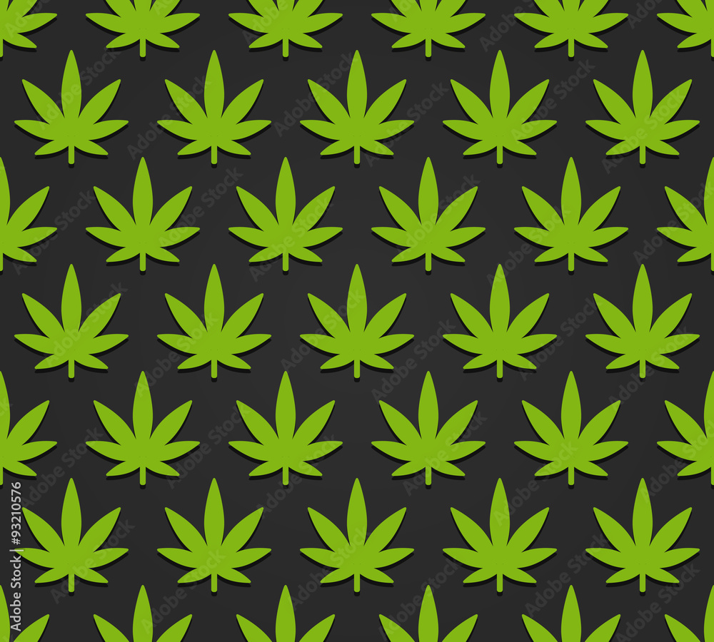 Cannabis leaves pattern
