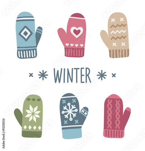 Winter mittens