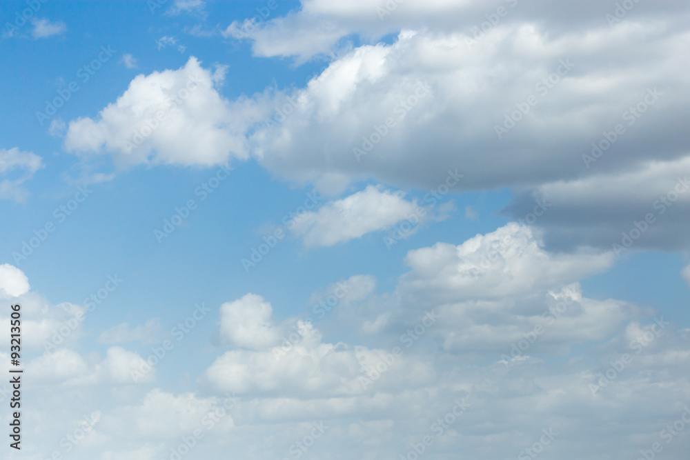 beautiful clouds against blue sky