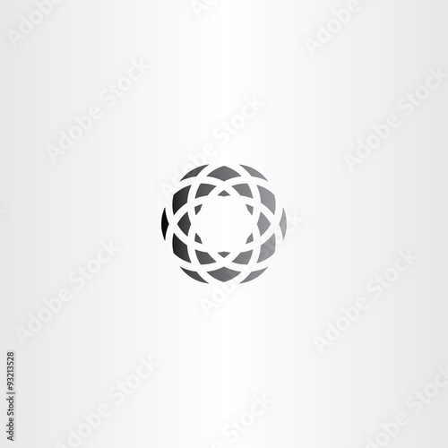 black circle abstract business logo element
