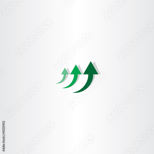 green arrow chart growth logo