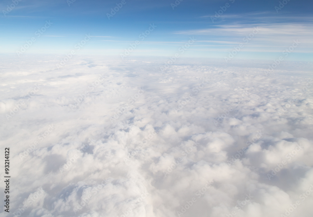 clouds. view from the airplane