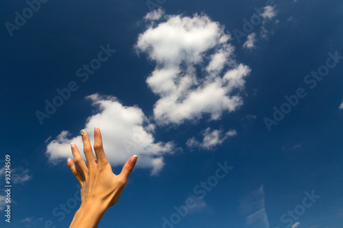 Hands reach for the sky