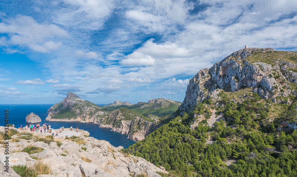 Naklejka premium Mirador de Mal Pas, Formentor, Mallorca