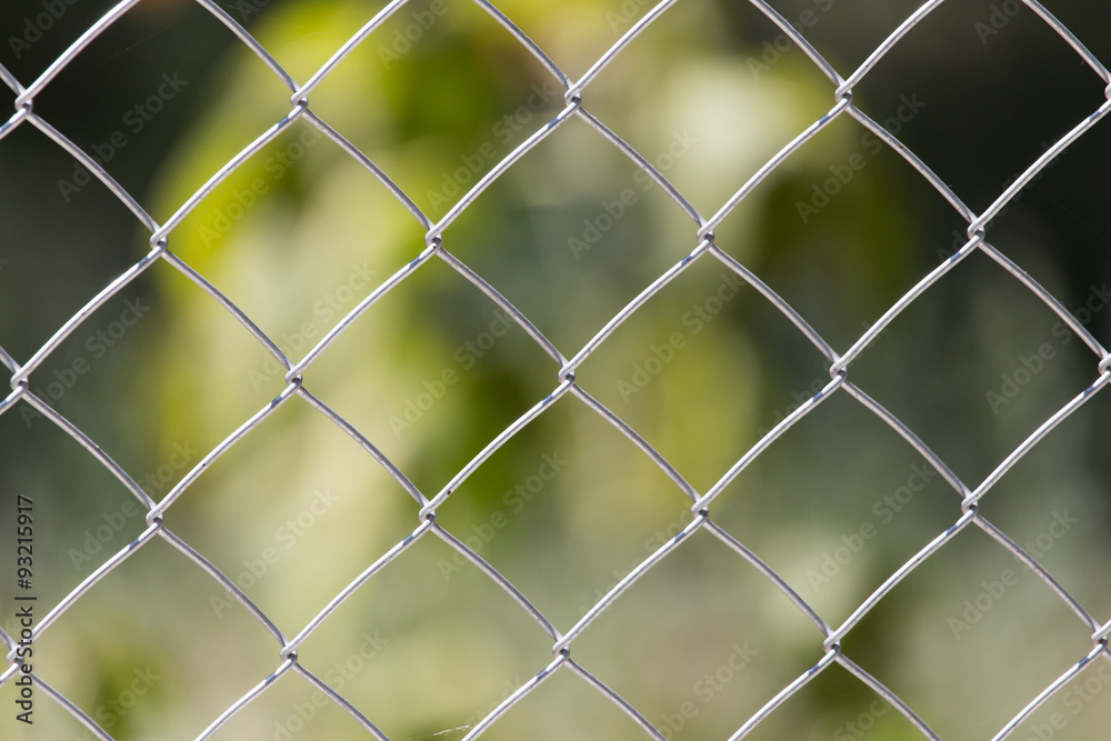Background of the metal mesh on the nature Background of the metal mesh on the nature
