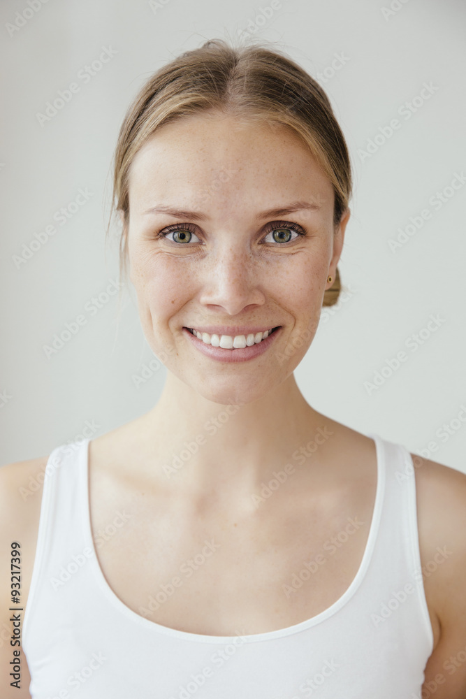 Portrait of smiling young woman Portrait of smiling young woman