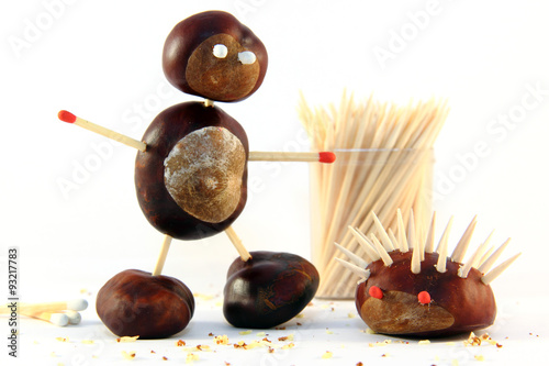 Kastanienfiguren