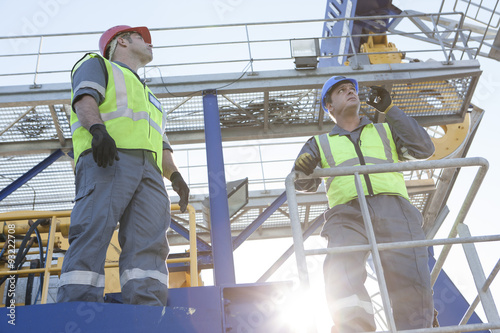 Crew working onboard a ship