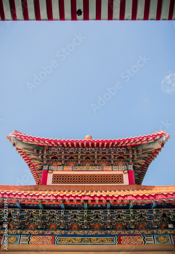 High beautiful traditional Chinese pavilion.
