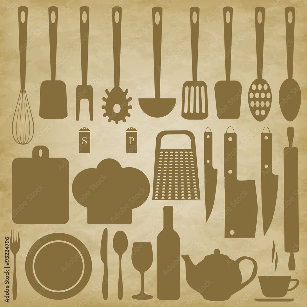 Kitchen items for cooking Kitchen items for cooking