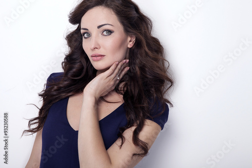 Portrait of young beautiful woman.