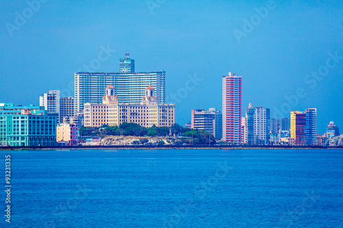 Skyline of modern Havana and Caribbean sea, Cuba © Rostislav Ageev