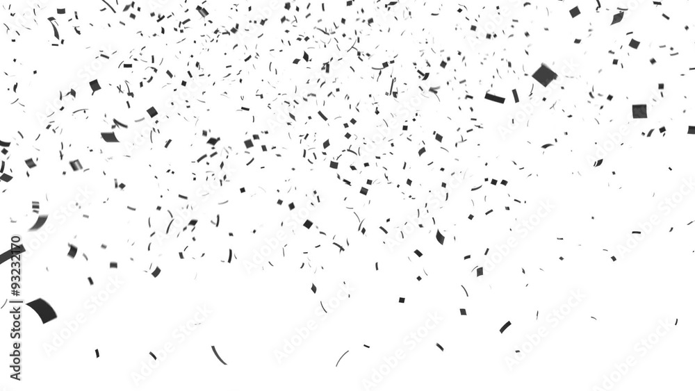 Black Confetti Explosion