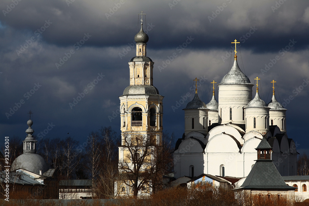 Russian church summer landscape Russian church summer landscape