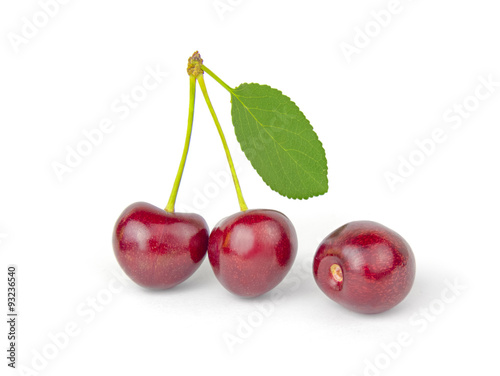 cherry  isolated  on  a  white cutout