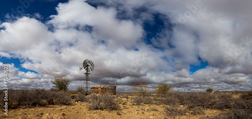 Photography karoo farm and windmill
