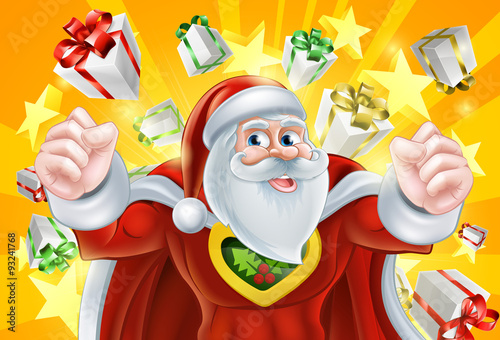 Christmas Superhero Santa Claus