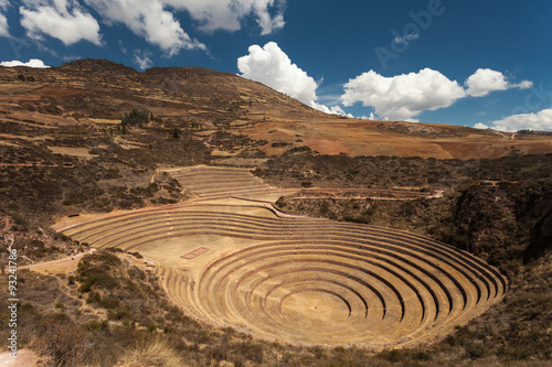 Ancient Inca Circular Terraces at Moray, Peru
