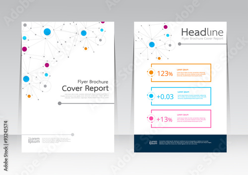 Vector design for Cover Report Brochure Flyer Poster in A4 size