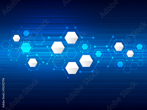 Vector design technology, Network,medical, business background.