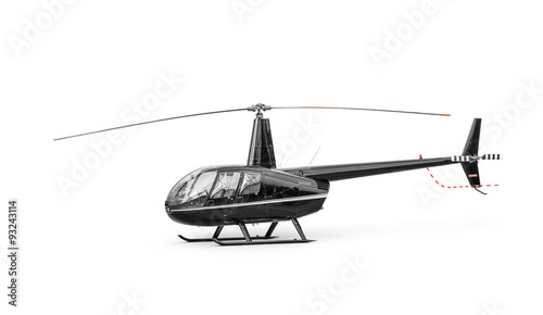 Light passenger helicopter isolated on a white background. Clipping path included.