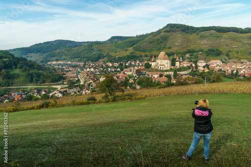 Photographer at Biertan fortress