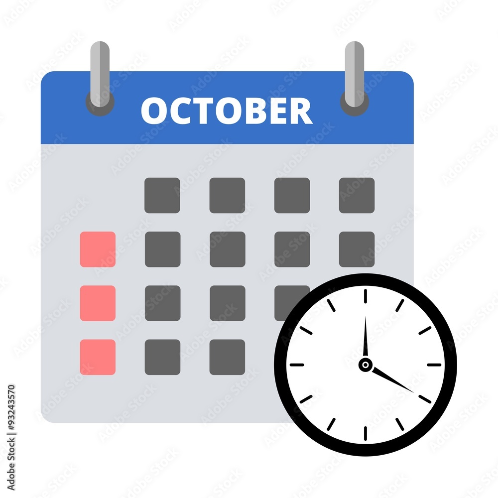 Calendar icon October, Meeting Deadlines icon Calendar icon October, Meeting Deadlines icon