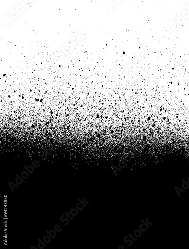 spray painted gradient detail in black over white