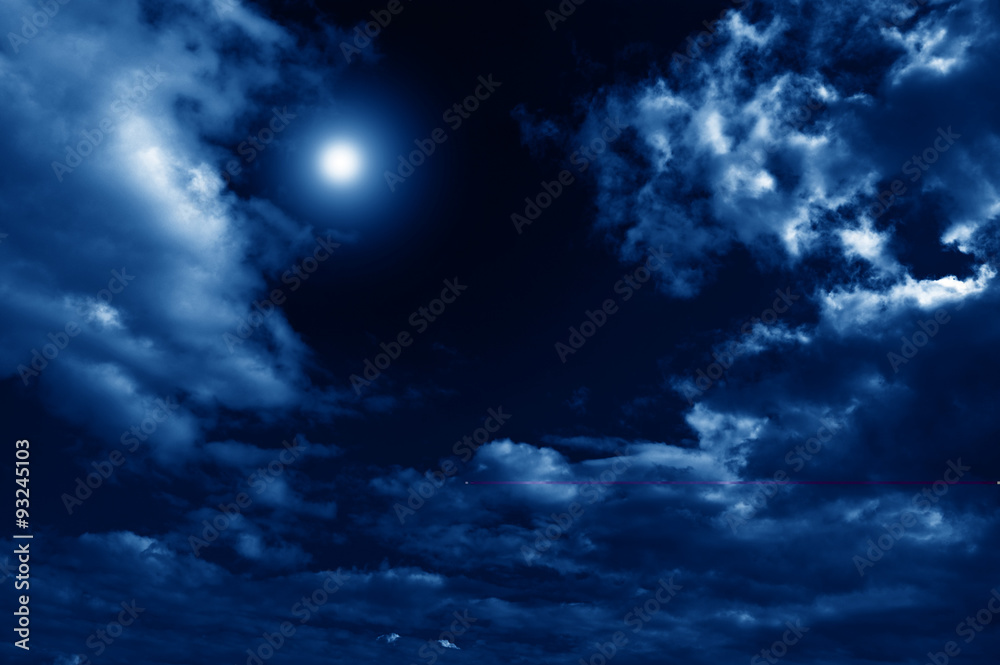 abstract nightly clouds landscape
