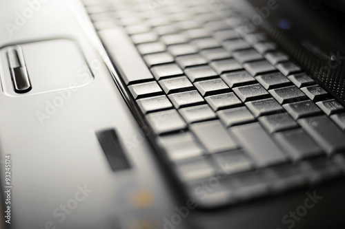 close-up laptop with shallow DOF