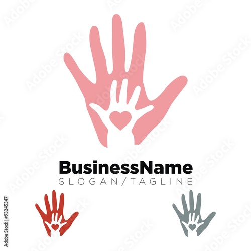 hands vector logo icon