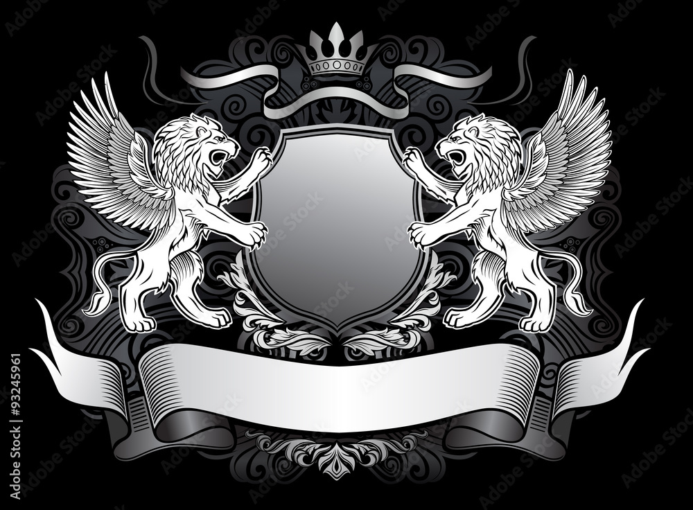 Fototapeta premium Winged Lion Emblem