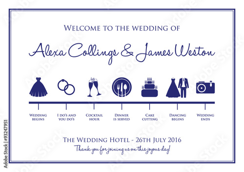 wedding timeline background