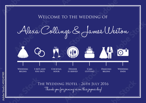 wedding timeline background