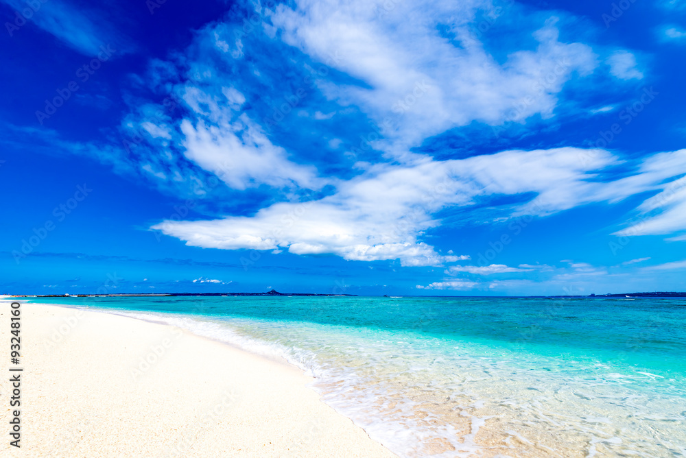 Sea, beach, landscape. Okinawa, Japan, Asia.