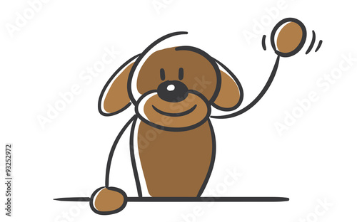 Stick Figure Series Dog