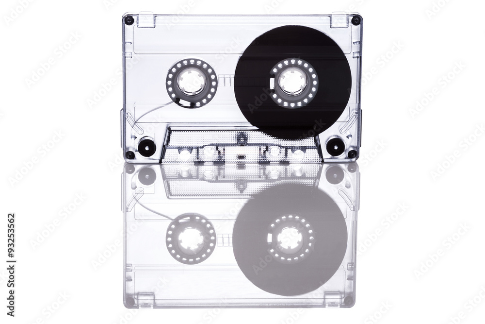 Fototapeta premium Cassette tape with refection