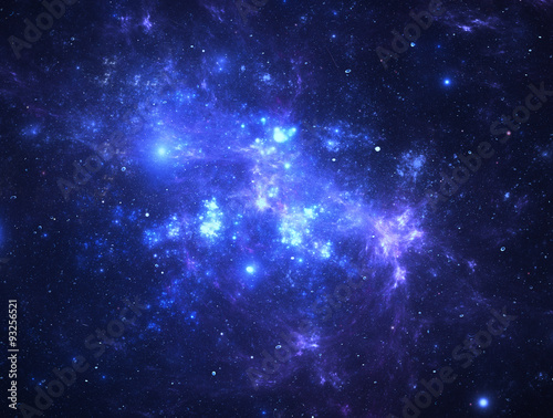 Fototapeta Naklejka Na Ścianę i Meble -  Dark deep space starfield