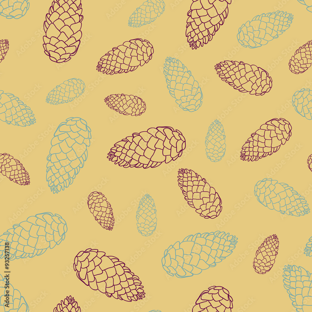 Seamless background with cones. Seamless background with cones.