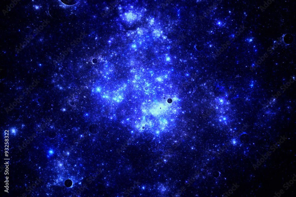 Obraz premium Dark deep space starfield